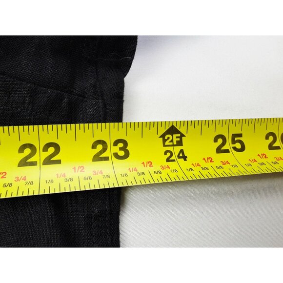 Ermenegildo Zegna Size Medium Mens Black Linen Shoulder Strap Button Down Shirt - Picture 2 of 10